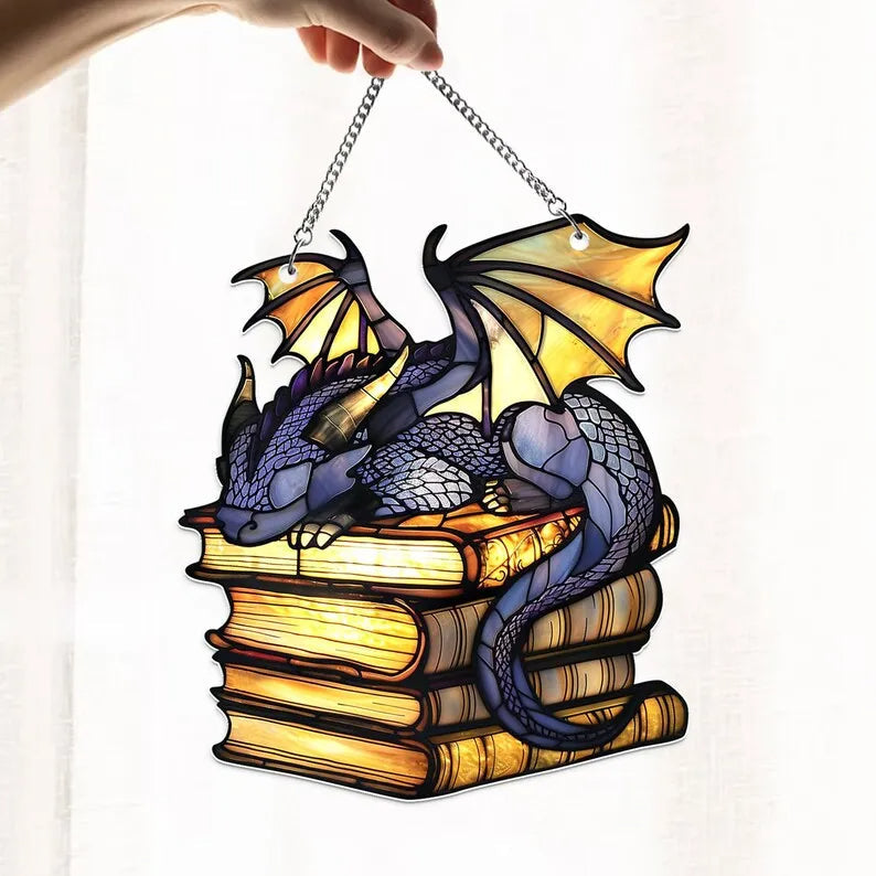 🎄2024 Christmas Gift 50% Off--Acrylic Colorful Dragon Suncatcher Ornament