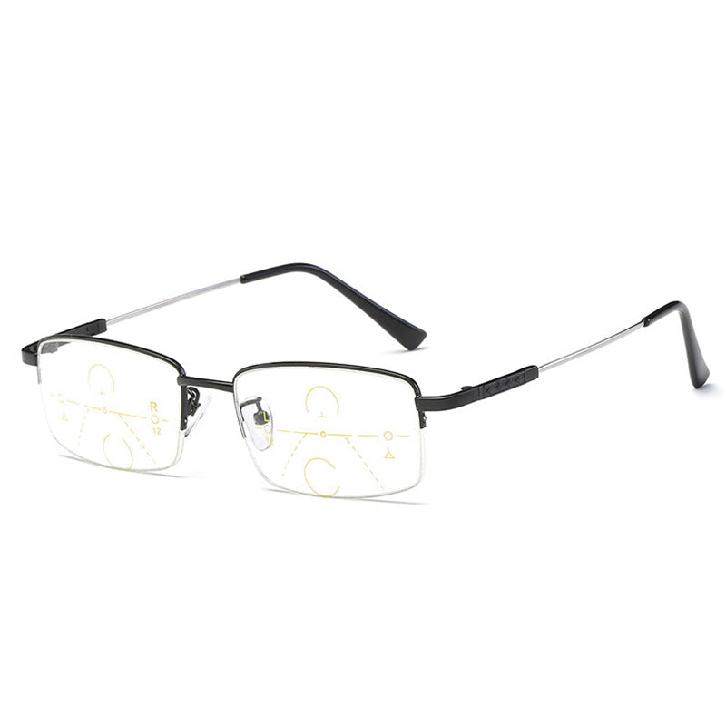 Glosrity Titanium progressive far and near dual-use reading glasses
