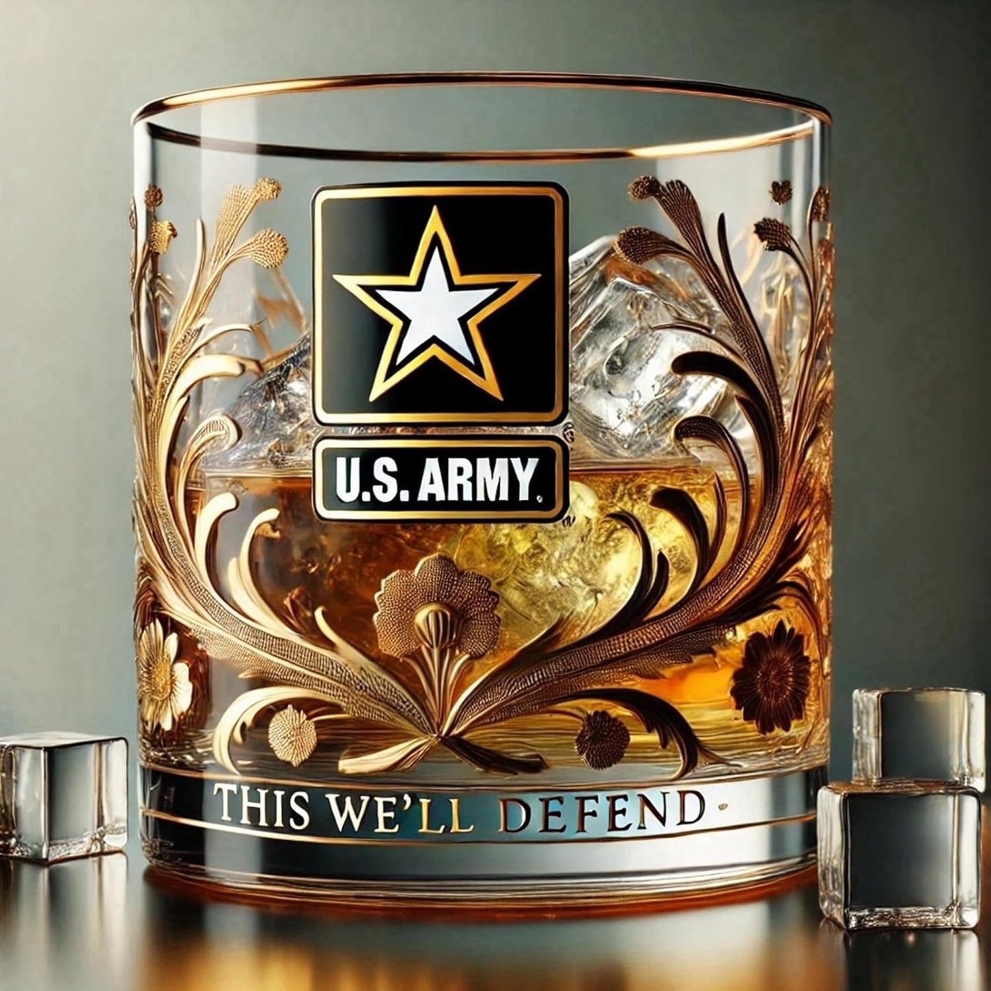 Glosrity Veteran Tribute Glass