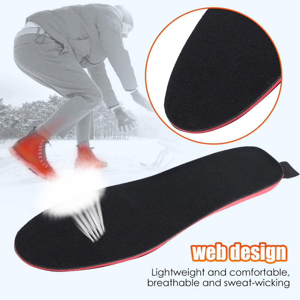 🔥FootEase Wireless Heated Insoles – Rechargeable Pain Soothing Heat for Plantar Fasciitis & Cold Feet